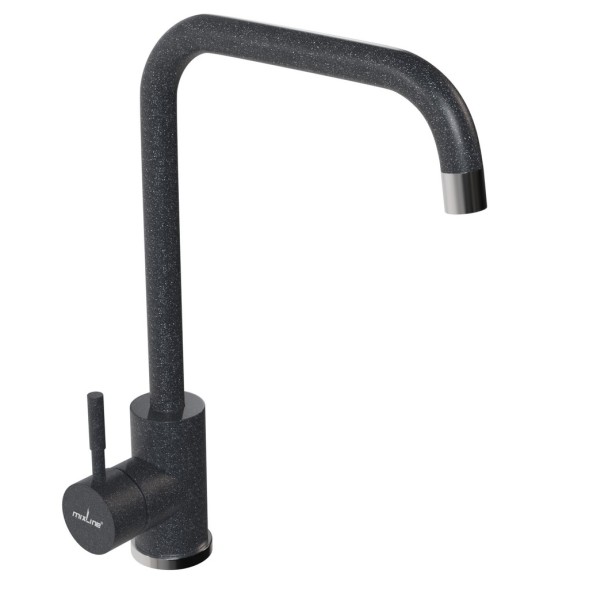 Смеситель для кухни 35к MIXLINE ML-GS12 (309) темно-серый высок. излив - ML-GS12 (309) 