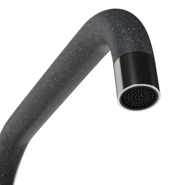 Смеситель для кухни 35к MIXLINE ML-GS12 (309) темно-серый высок. излив - ML-GS12 (309) 