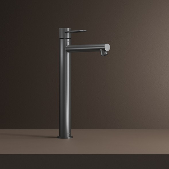 Смеситель для раковины 26к IDDIS DUNGM01i01 &amp;quot;Duna&amp;quot; высокий, литой, под гайку,  ГРАФИТ мат - DUNGM01i01 