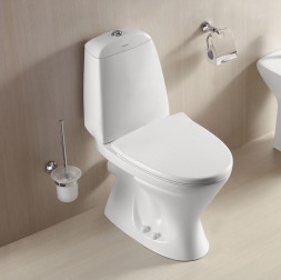 Унитаз-компакт Azario AZ-2037-P 690х345х810 напольный, с быстросъемным сиденьем микролифт, белый (AZ-2037-P)