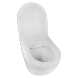 Унитаз подвесной Azario Gloria 480х370х360 безободковый, с быстросъемным сиденьем микролифт (AZ-2003)