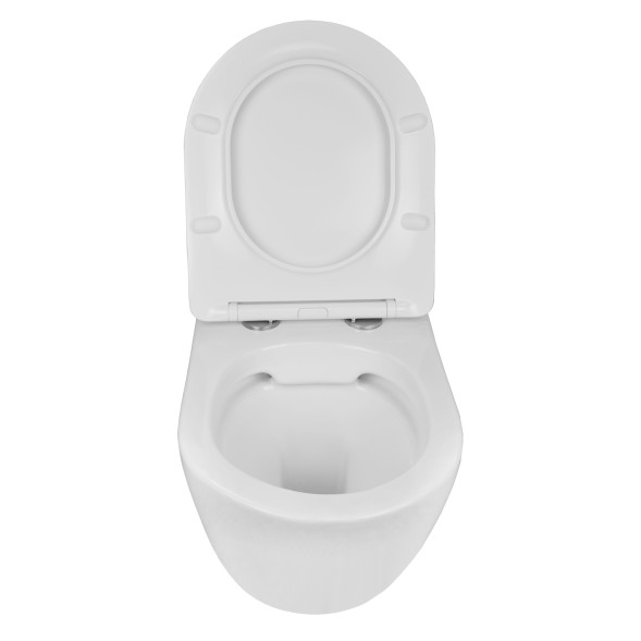 Унитаз подвесной Azario Gloria 480х370х360 безободковый, с быстросъемным сиденьем микролифт (AZ-2003)