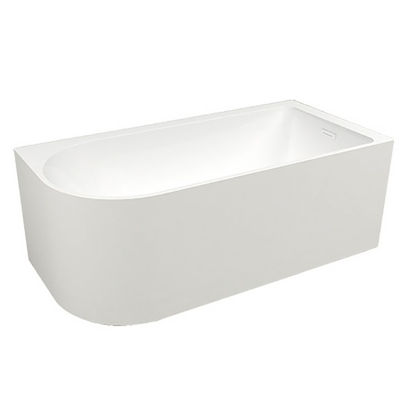 Ванна акриловая Azario Sheer A 1500x800x600 пристенная, правосторонняя, в комплекте с сифоном и металлической рамой (AZ-1859-B-1.5)