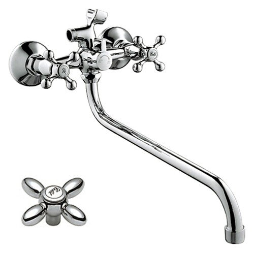 Смеситель для ванны и раковины 1/2 кер HB2227-2 HAIBA картридж перекл - HB2227-2 