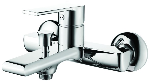 Смеситель для ванны AZARIO FARO с ручным душем, керамический картридж, хром (AZ-PS23459C)