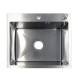 Кухонная мойка AZARIO NICOLE (600*500*220) нержавеющая сталь серебро (сифон, диспенсер,коландер) (AZS6050N)