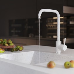 Смеситель для кухни 35к MIXLINE ML-GS12 (310) серый высок. излив - ML-GS12 (310)