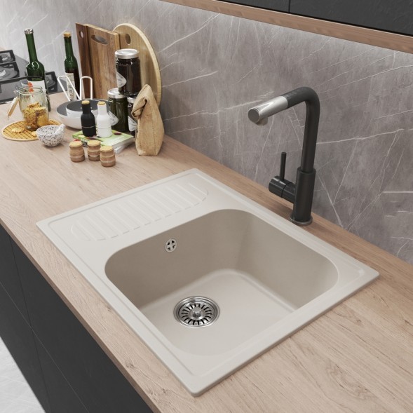 Мойка ML-GM18 КОМФОРТ с крылом, белая (331), 640*490*190мм - 00-00009391 