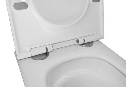 Унитаз подвесной Azario LEGENDA 490x345x325 безободковый, система смыва "Скрытое торнадо", в комплекте с быстросъемным сиденьем микролифт (AZ-2305AS)