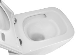 Унитаз подвесной Azario LEGENDA 490x345x325 безободковый, система смыва "Скрытое торнадо", в комплекте с быстросъемным сиденьем микролифт (AZ-2305AS)