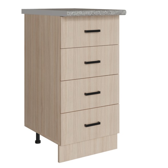 Стол разделочный 40 венге светлое (дуб млечный) (4 ящика) - 525919 