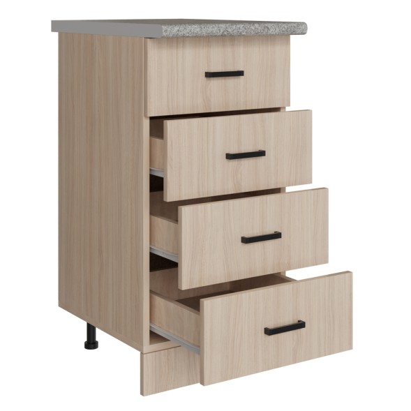 Стол разделочный 40 венге светлое (дуб млечный) (4 ящика) - 525919 