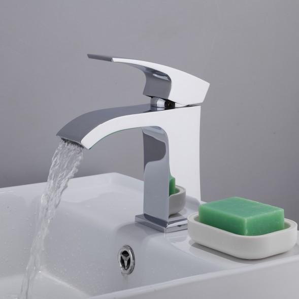 Смеситель для раковины 35к G1007-1 GAPPO литой, п/гайку, ХРОМ - G1007-1 