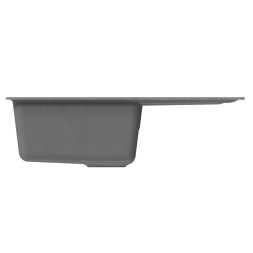 Мойка ML-GM19 КОМФОРТ с крылом, графит (342), 750*500*200мм - 00-00009404 