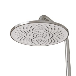 Душевая система 35к MIXLINE ML41-06"Swan White"излив лейка 3 поз.+лейка"Тропический душ"БЕЛЫЙ/ХРОМ - ML41-06