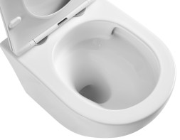 Унитаз подвесной Azario Grado 370х490х360 безободковый, с системой антивсплеск (Торнадо) в комплекте с сидением микролифт (AZ-0046-UQ)