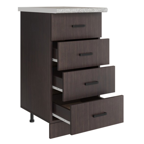 Стол разделочный 40 венге (4 ящика) - 527068 