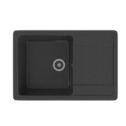 Мойка ML-GMS15 СТАНДАРТ с крылом, черный (308), 640*505*185мм - 00-00002369