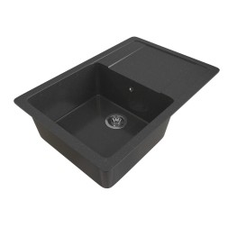 Мойка ML-GMS15 СТАНДАРТ с крылом, черный (308), 640*505*185мм - 00-00002369