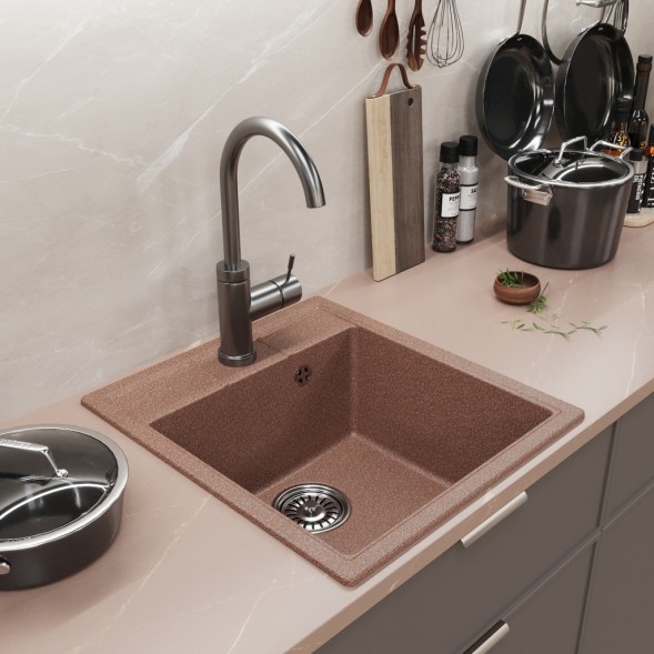 Мойка ML-GM28 КОМФОРТ терракотовая (307),450*500*190мм - 00-00009483 