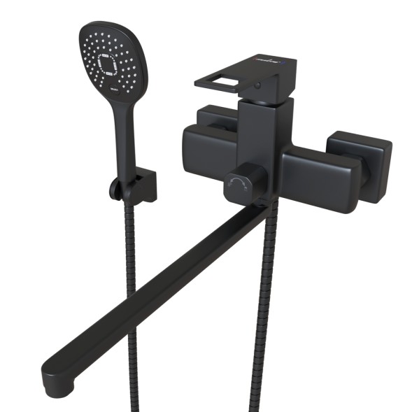 Смеситель для ванны и раковины 35k MIXLINE ML34-02 &amp;quot;Solo Black&amp;quot; ЧЕРНЫЙ - ML34-02 