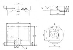 Раковина над стиральной машиной &amp;quot;Оливер- 60*50&amp;quot; ш*г, с кронштейнами   (Valleri) -  