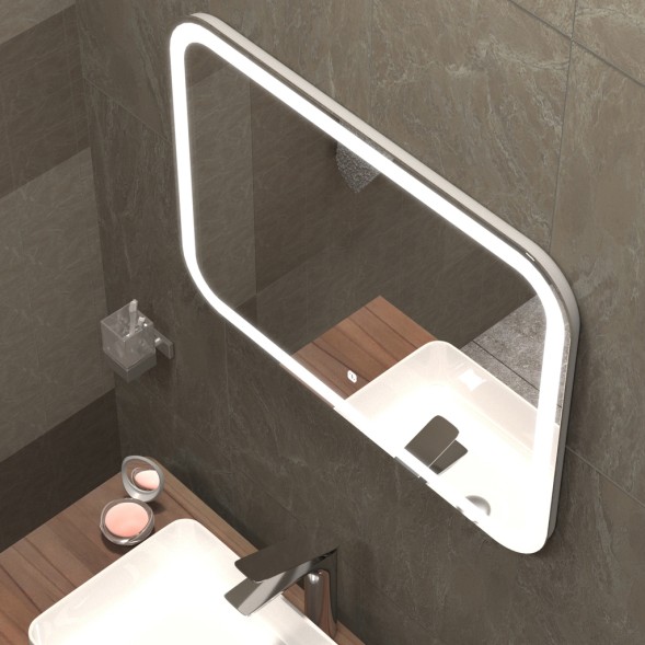 Зеркало MIXLINE &amp;quot;Стив Нео-S&amp;quot; 800*600 (ШВ) сенсорный выкл, светодиодная бегущая подсветка - LED-00003093 