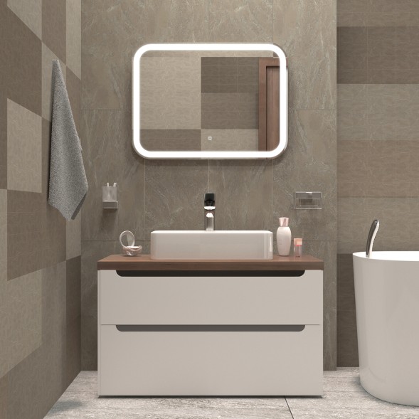 Зеркало MIXLINE &amp;quot;Стив Нео-S&amp;quot; 800*600 (ШВ) сенсорный выкл, светодиодная бегущая подсветка - LED-00003093 