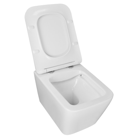 Унитаз подвесной Azario Boca 360х520х365 безободковый, с быстросъемным сиденьем микролифт (AZ-2002)