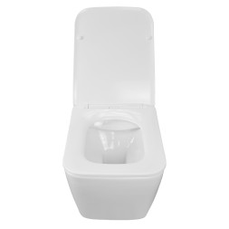 Унитаз подвесной Azario Boca 360х520х365 безободковый, с быстросъемным сиденьем микролифт (AZ-2002)