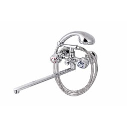 Смеситель для ванны и раковины 1/2 кер ПРОФСАН ПСМ-159-48 &amp;quot;ЕВРО&amp;quot;,  эксцентрики &amp;quot;ЕВРО, ХРОМ - PSM-159-48 