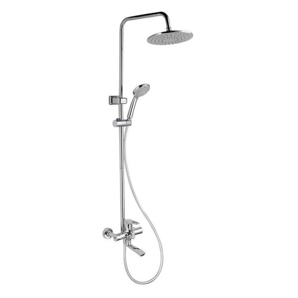 Душевая система Glauf NUD16-A045 (смеситель35К с изл+лейка 1 поз.+душ.шланг+тропич.душ.) - NUD16-A045 