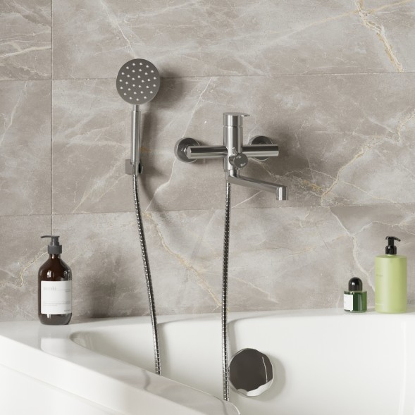 Смеситель для ванны и раковины 35k MIXLINE MLSS-02 НЕРЖ - MLSS-02 