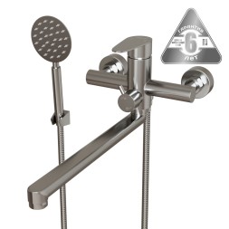 Смеситель для ванны и раковины 35k MIXLINE MLSS-02 НЕРЖ - MLSS-02 