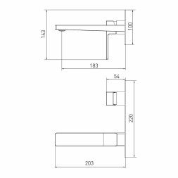 Смеситель 35k MIXLINE ML42-082 &amp;quot;Pure&amp;quot; встраиваемый - ML42-082 