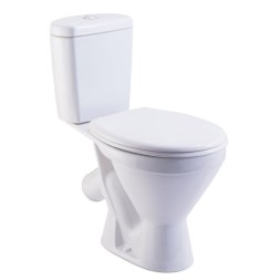 Унитаз-компакт &amp;quot;Стандарт ЭКОНОМ &amp;quot; белый (косой, нижн., сид. полип. упрощенное, арм.) (Rosa) - 4610119208141 