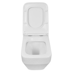 Унитаз подвесной Azario MONEO 530х365х370 безободковый, в комплекте с быстросъемным сидением микролифт (AZ-0062)