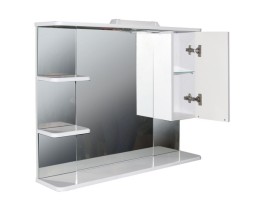 Зеркальный шкаф "ЭТЬЕН-90" правый с подсветкой (ПВХ) - 529942