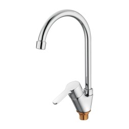 Смеситель для кухни 35к L5803 Ledeme высокий излив, боковая, под гайку, латунь - L5803