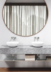 Смеситель для раковины KLUDI BALANCE внешняя монтажная часть, излив 185 мм, хром (522460575)