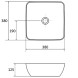 Раковина-чаша Ravak Uni Slim 38 Белая (XJX01138001)