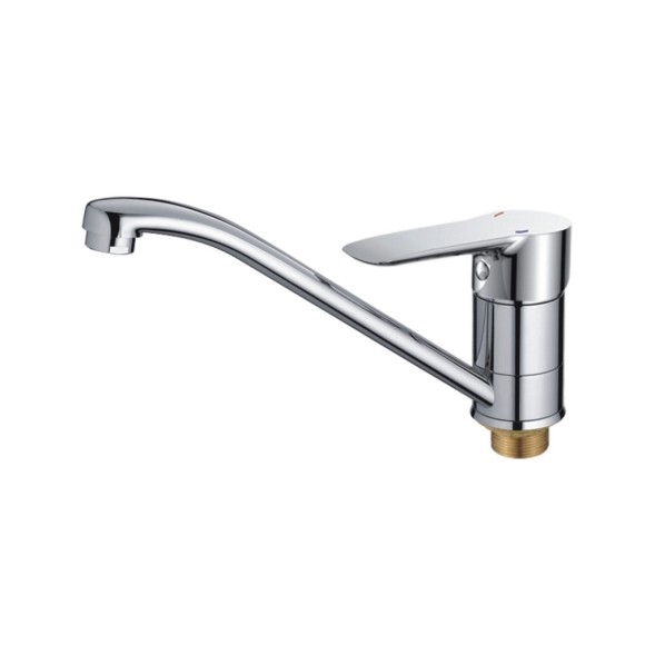 Смеситель для кухни 35к CN72095 CRON длинный пов. излив, п/гайку, ХРОМ - CN72095 