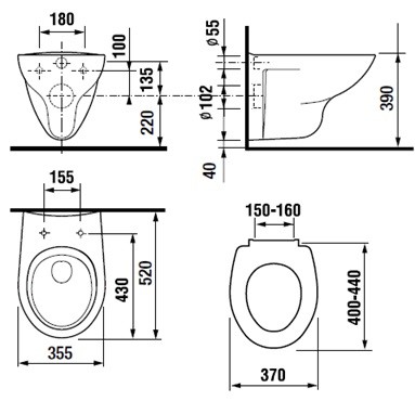ПЭК: Roca MATEO Унитаз + сидение микролифт + инсталляция + кнопка