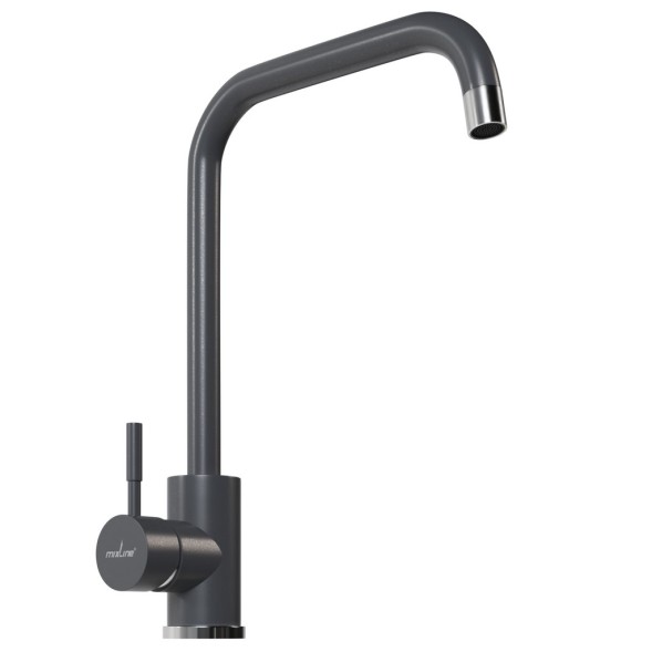 Смеситель для кухни 35к MIXLINE ML-GS12 (342) графит высок. излив - ML-GS12 (342) 