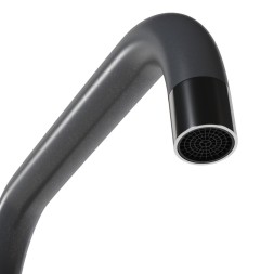 Смеситель для кухни 35к MIXLINE ML-GS12 (342) графит высок. излив - ML-GS12 (342)