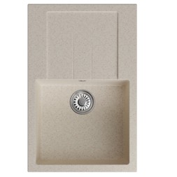 Мойка ML-GM31 КОМФОРТ с крылом, бежевая (328), 770*500*190мм - 00-00009499