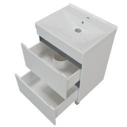 Тумба д/ванной &amp;quot;Лайн-60&amp;quot; 2 ящика под раковину Fest-60 (Sanita Lux) (ПВХ) - 555470 