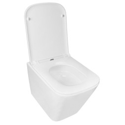 Унитаз подвесной Azario Teramo 340х490х350 безободковый, система слива "Скрытое торнадо",  в комплекте с сидением микролифт (AZ-0052-UQ3)