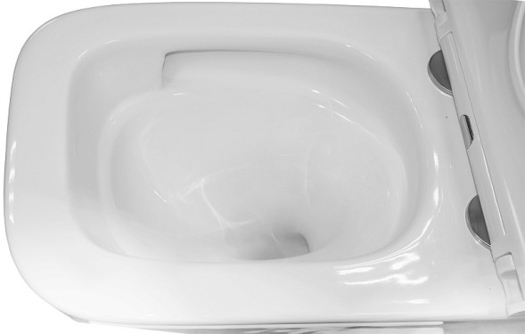 Унитаз подвесной Azario Teramo 340х490х350 безободковый, система слива &amp;quot;Скрытое торнадо&amp;quot;,  в комплекте с сидением микролифт (AZ-0052-UQ3)