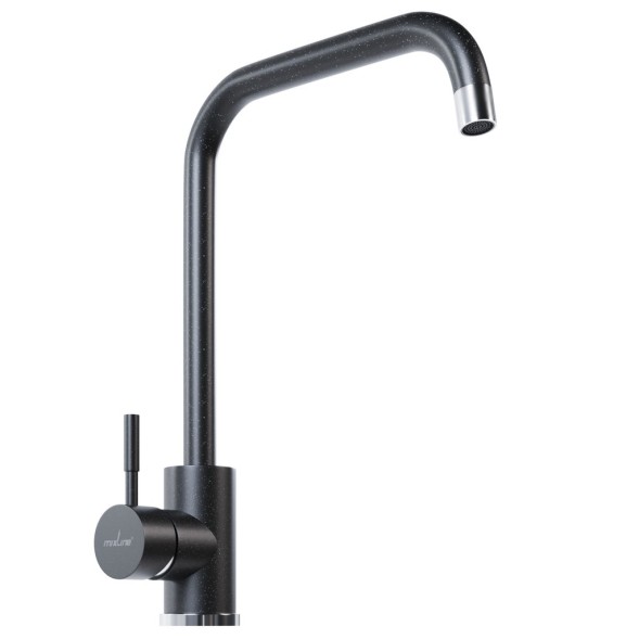 Смеситель для кухни 35к MIXLINE ML-GS12 (343) антрацит высок. излив - ML-GS12 (343) 